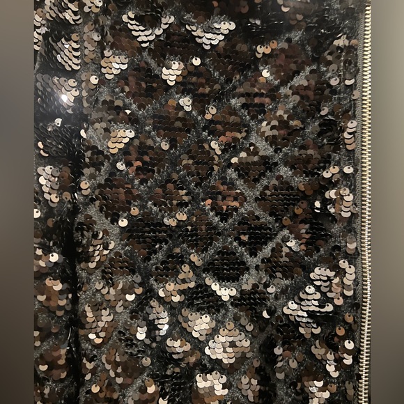 Urban Republic Girls Black Sequin Bomber Jacket - Picture 4 of 5